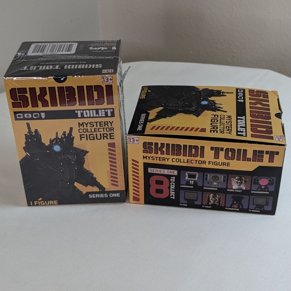 2x Skibidi Toilet Mystery Surprise Toilet Action Figure Series 1